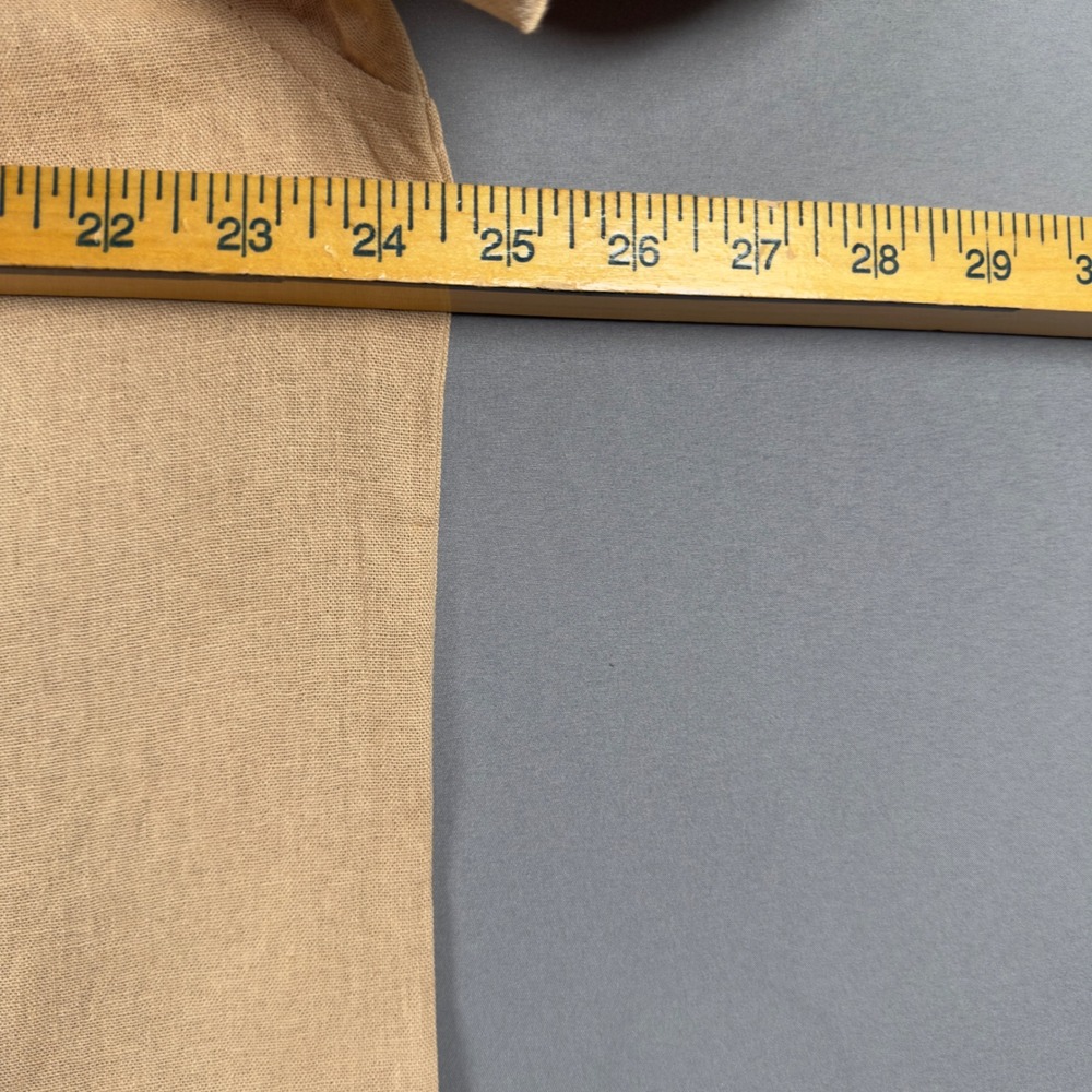 Scotch & Soda Amsterdam Linen Blend Shirt Mens Large Tan Short Sleeve Button Up - Picture 8 of 9